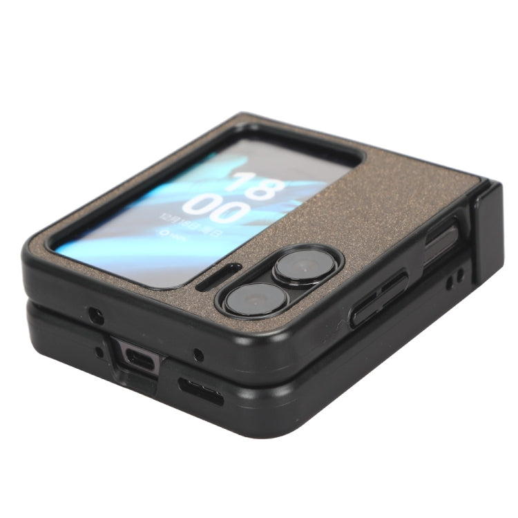 For OPPO Find N2 Flip Sandskin Texture Phone Case