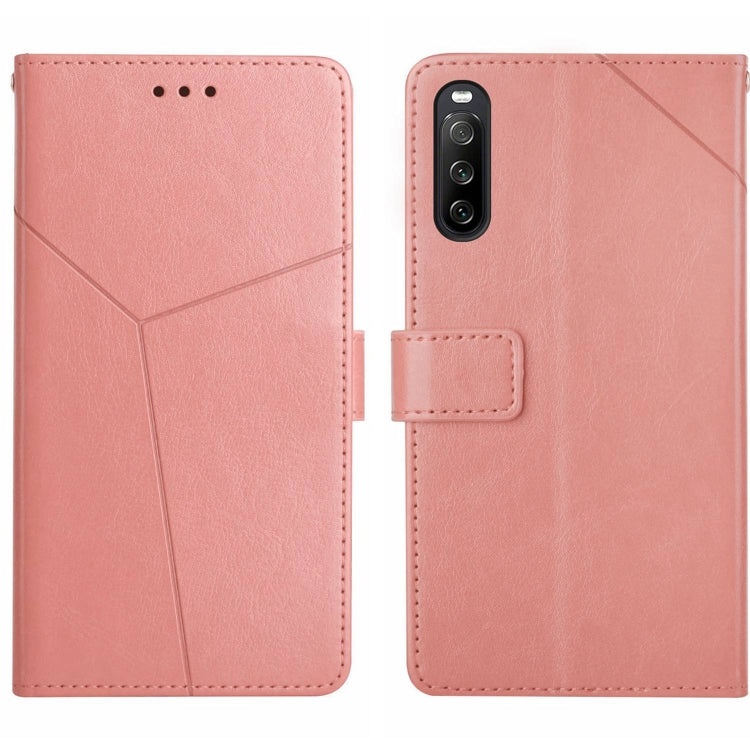 For Sony Xperia 10 V HT01 Y-shaped Pattern Flip Leather Phone Case