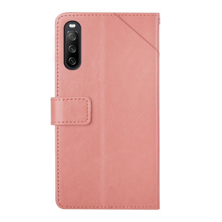 For Sony Xperia 10 V HT01 Y-shaped Pattern Flip Leather Phone Case