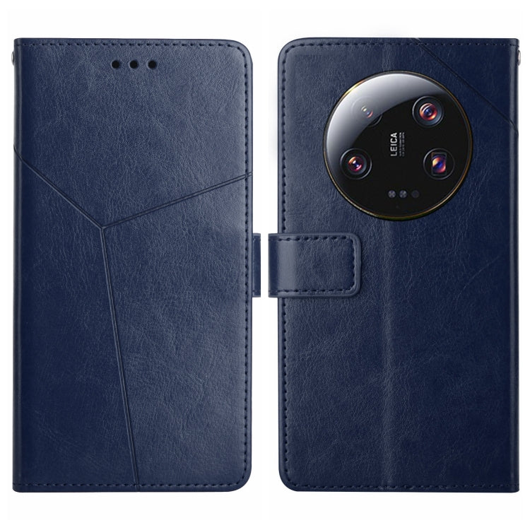 For Xiaomi 13 Ultra HT01 Y-shaped Pattern Flip Leather Phone Case