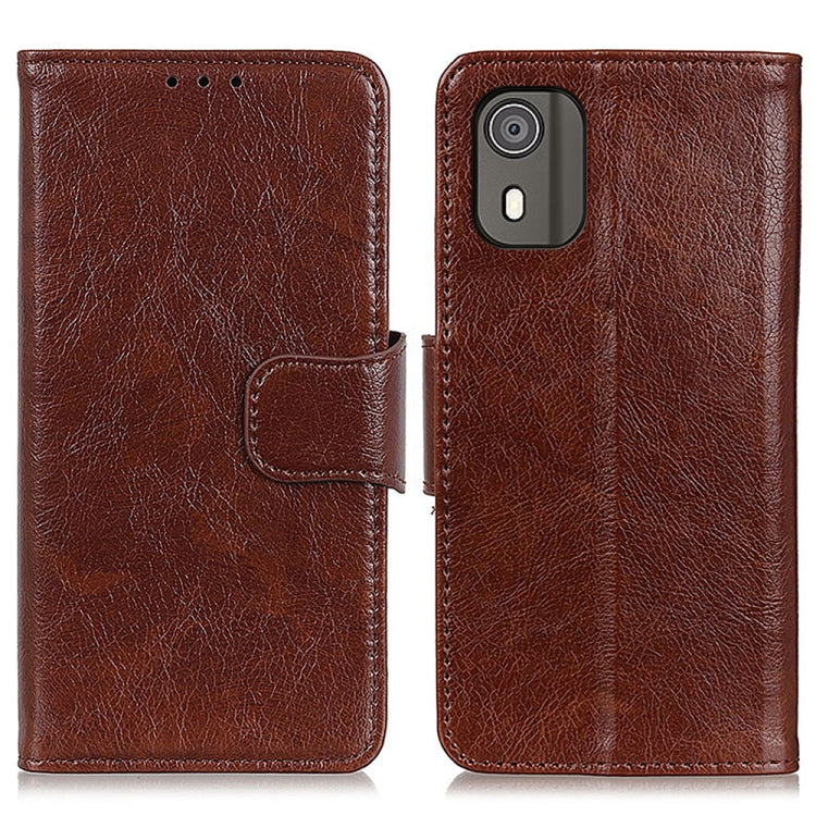 For Nokia C02 Nappa Texture Leather Phone Case
