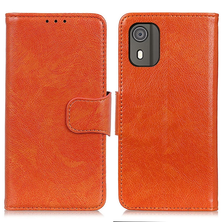 For Nokia C02 Nappa Texture Leather Phone Case