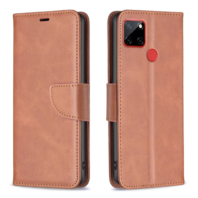 For Nokia C12 Lambskin Texture Pure Color Flip Leather Phone Case