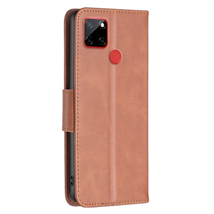 For Nokia C12 Lambskin Texture Pure Color Flip Leather Phone Case