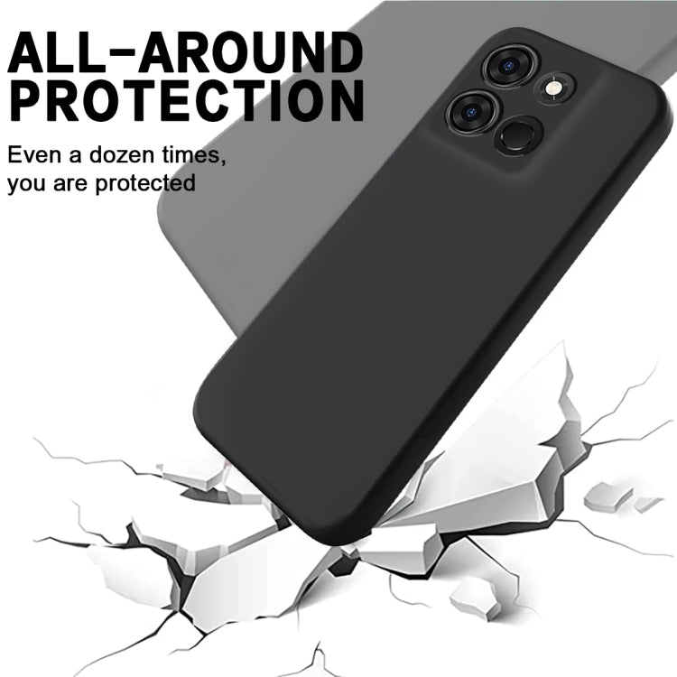 For Infinix Smart 7 African Pure Color Liquid Silicone Shockproof Phone Case