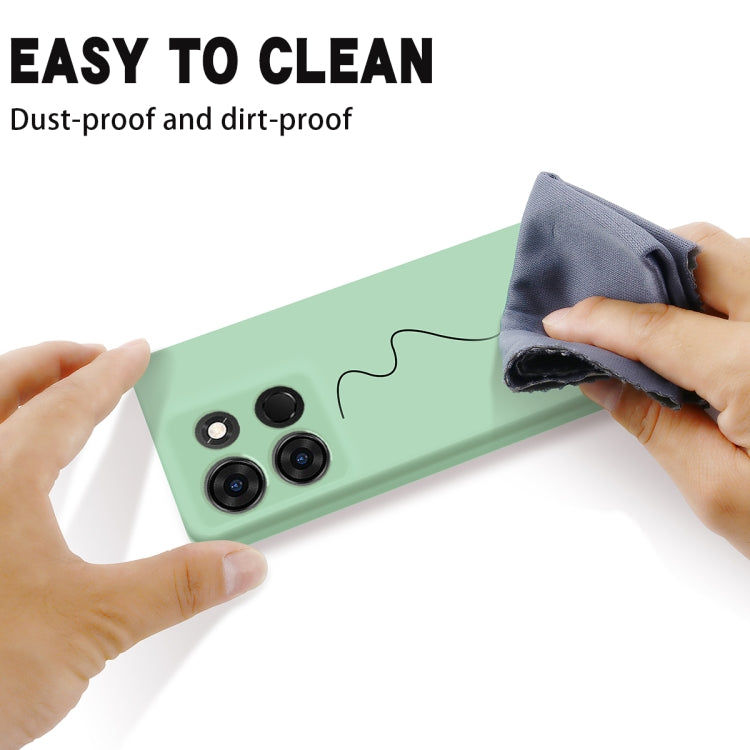 For Infinix Smart 7 African Pure Color Liquid Silicone Shockproof Phone Case