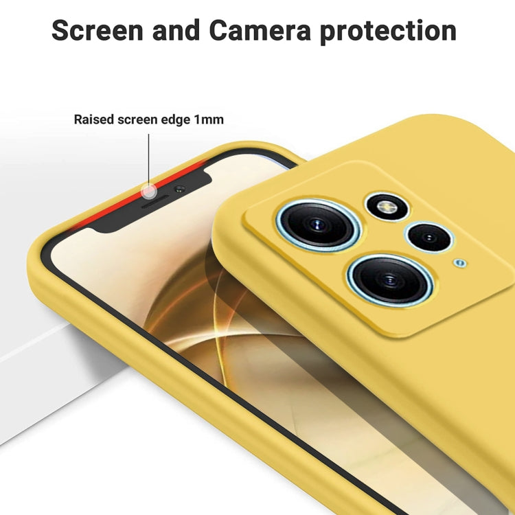 For Xiaomi Redmi Note 12 4G Global Pure Color Liquid Silicone Shockproof Phone Case