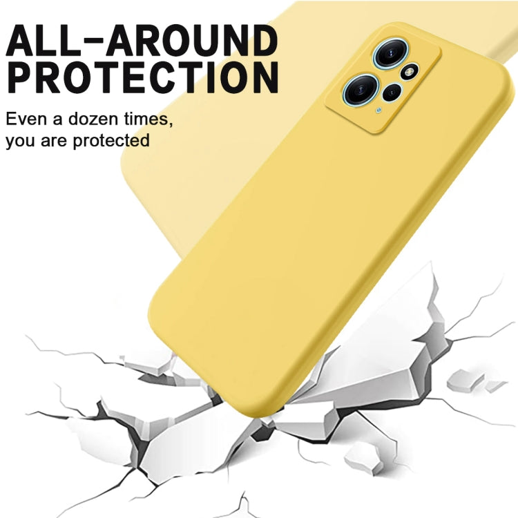 For Xiaomi Redmi Note 12 4G Global Pure Color Liquid Silicone Shockproof Phone Case