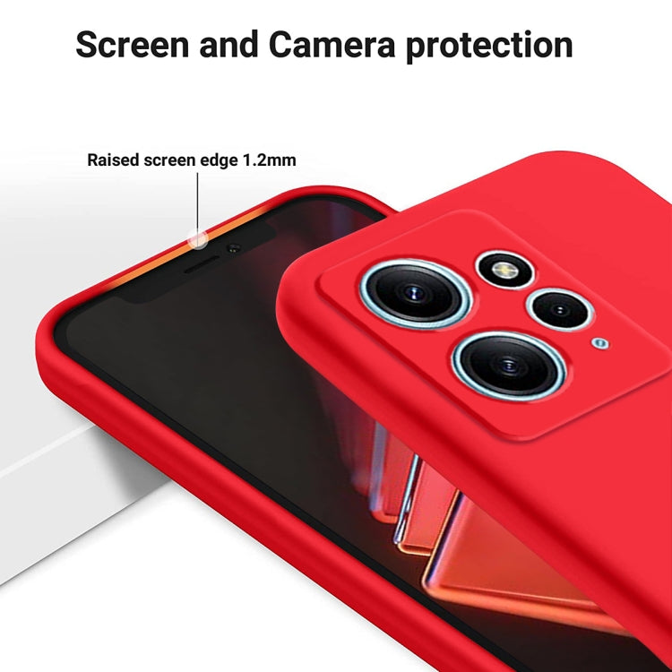 For Xiaomi Redmi Note 12 4G Global Pure Color Liquid Silicone Shockproof Phone Case