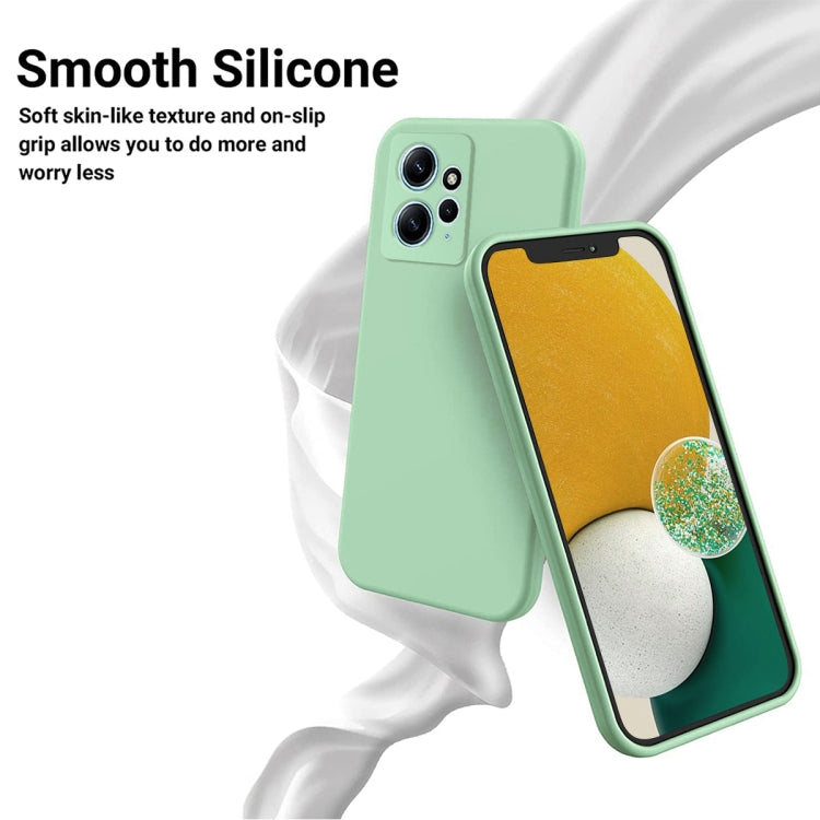 For Xiaomi Redmi Note 12 4G Global Pure Color Liquid Silicone Shockproof Phone Case