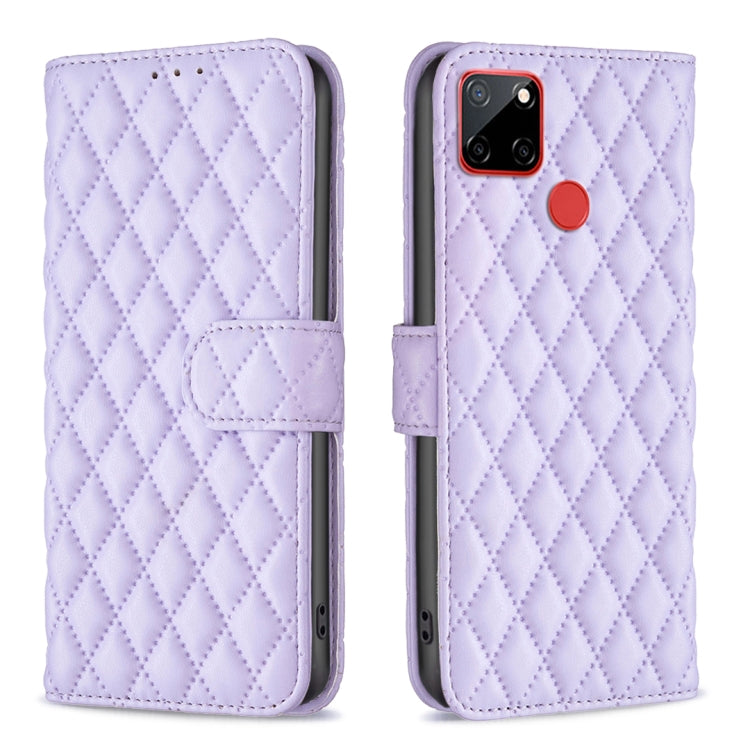 For Nokia C12 Diamond Lattice Wallet Flip Leather Phone Case