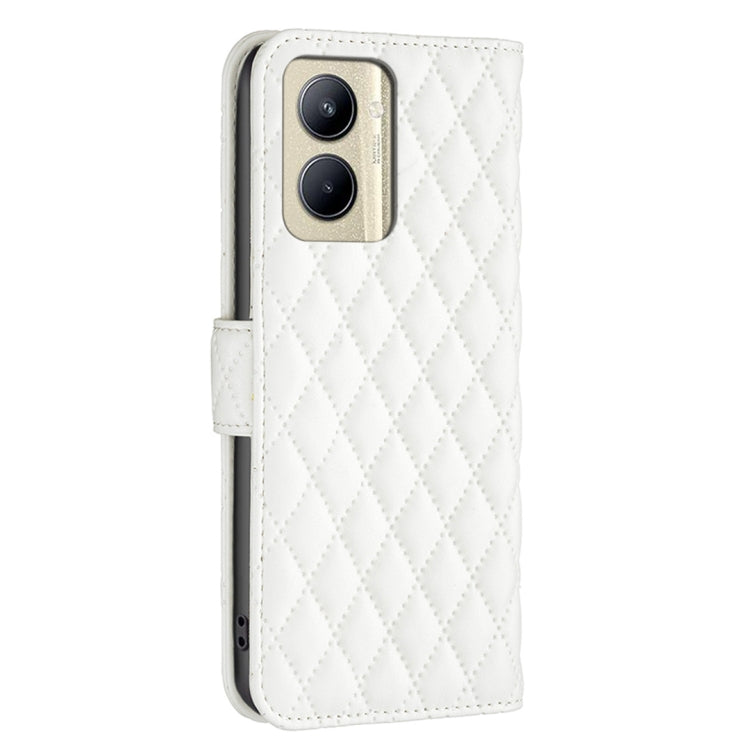 For Realme C33 Diamond Lattice Wallet Flip Leather Phone Case