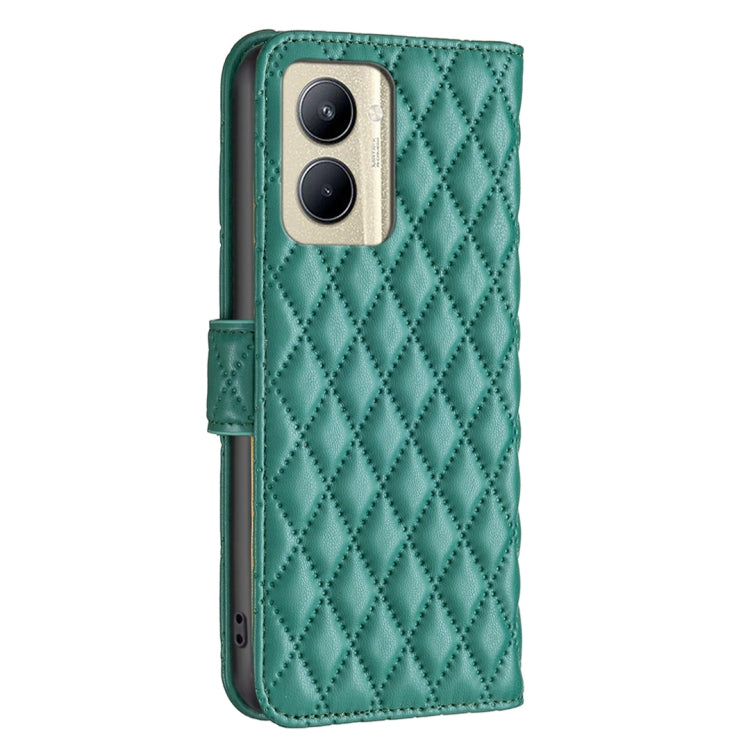 For Realme C33 Diamond Lattice Wallet Flip Leather Phone Case