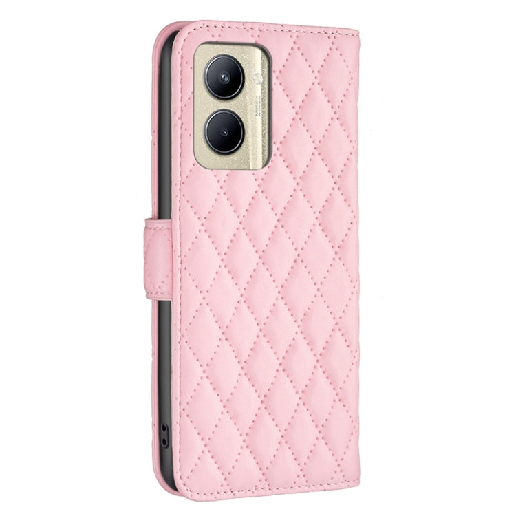 For Realme C33 Diamond Lattice Wallet Flip Leather Phone Case