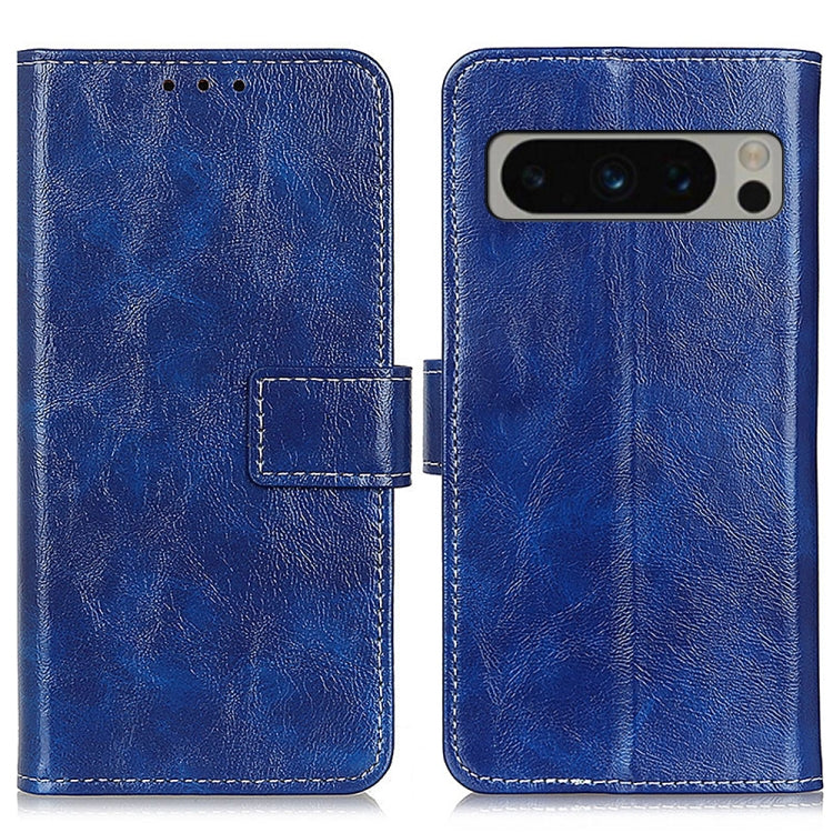 For Google Pixel 8 Pro Retro Crazy Horse Texture Flip Leather Phone Case