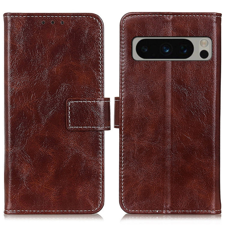 For Google Pixel 8 Pro Retro Crazy Horse Texture Flip Leather Phone Case