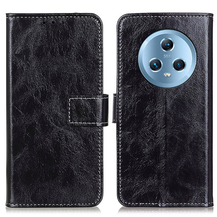 For Honor Magic5 Retro Crazy Horse Texture Flip Leather Phone Case