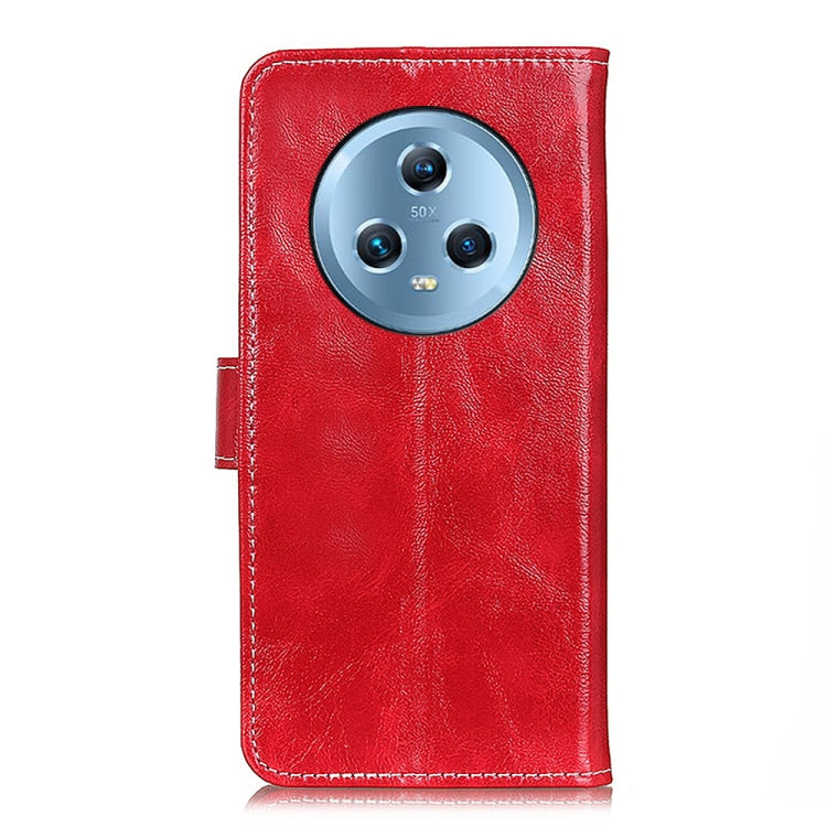 For Honor Magic5 Retro Crazy Horse Texture Flip Leather Phone Case