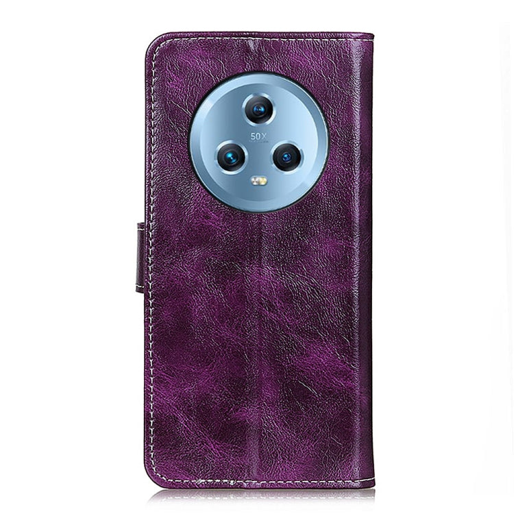 For Honor Magic5 Retro Crazy Horse Texture Flip Leather Phone Case