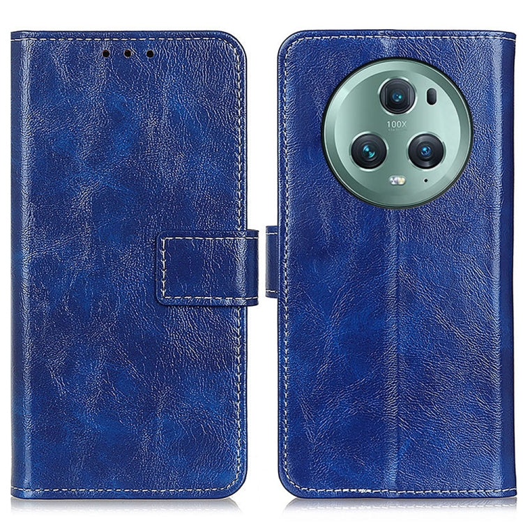 For Honor Magic5 Pro Retro Crazy Horse Texture Flip Leather Phone Case