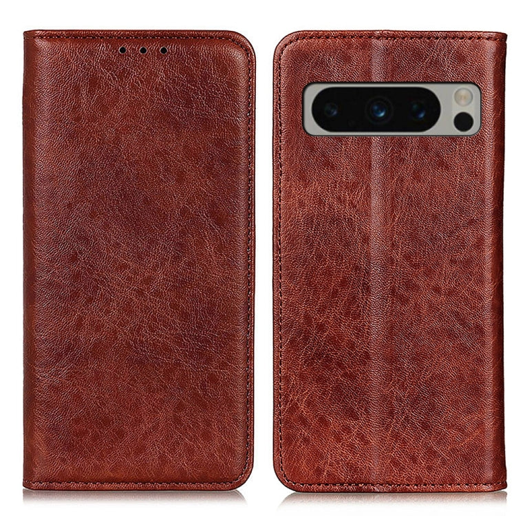 For Google Pixel 8 Pro Magnetic Crazy Horse Texture Leather Phone Case