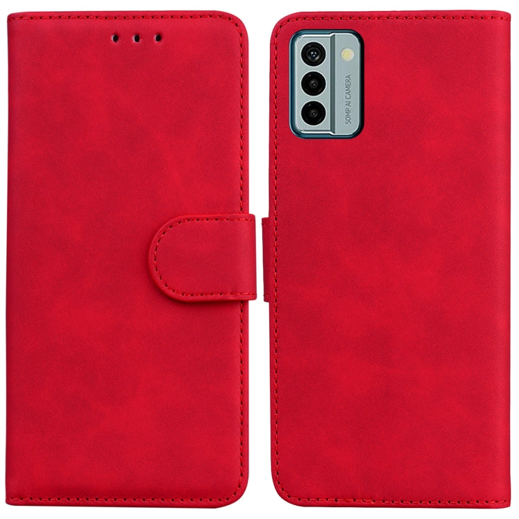 For Nokia G22 Skin Feel Pure Color Flip Leather Phone Case