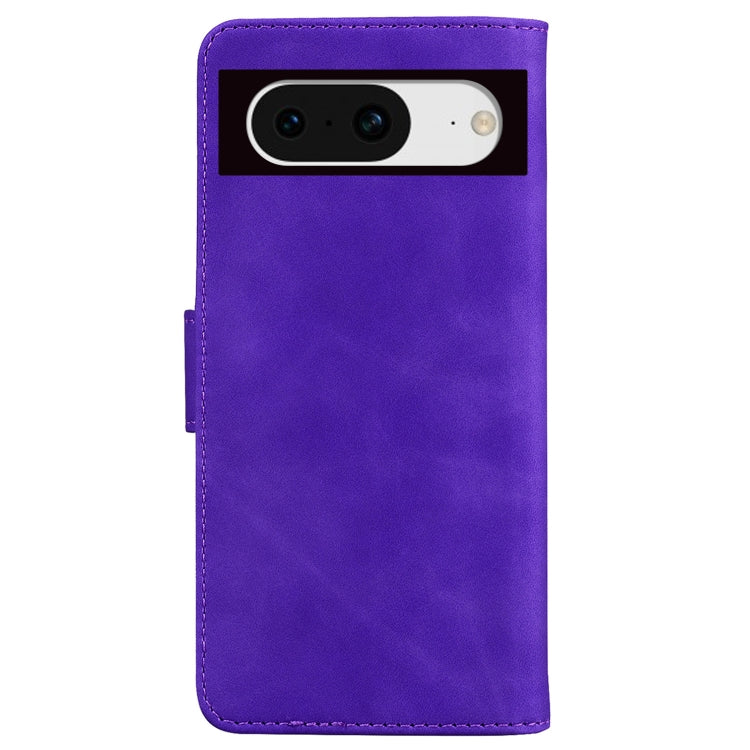 For Google Pixel 8 Skin Feel Pure Color Flip Leather Phone Case
