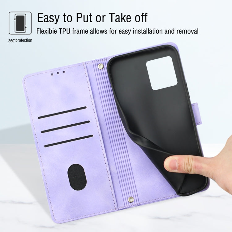 For Motorola Moto G Stylus 5G 2023 Skin-feel Embossed Leather Phone Case