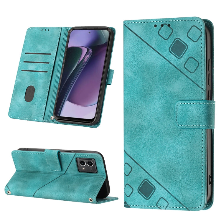 For Motorola Moto G Stylus 5G 2023 Skin-feel Embossed Leather Phone Case