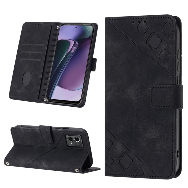 For Motorola Moto G Stylus 5G 2023 Skin-feel Embossed Leather Phone Case