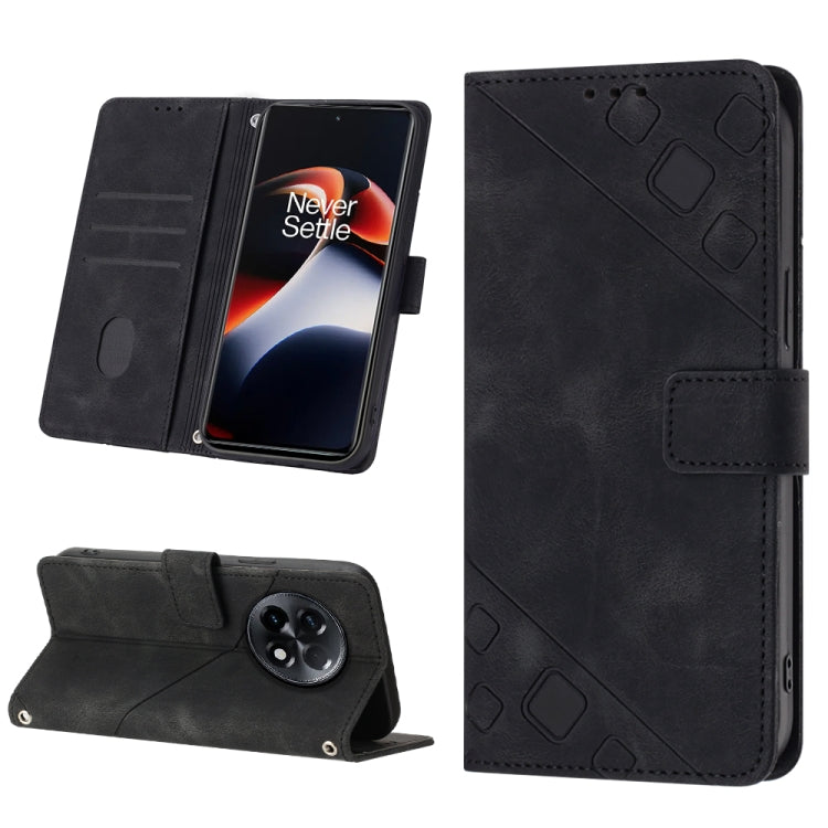 For OnePlus Ace 2 5G / 11R 5G Skin-feel Embossed Leather Phone Case