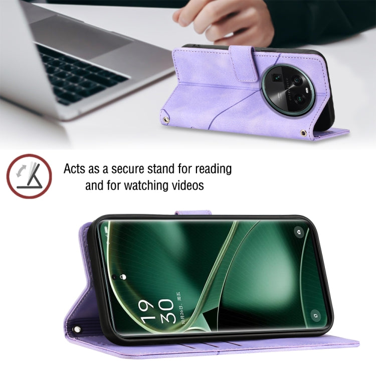 For OPPO Find X6 Skin-feel Embossed Leather Phone Case