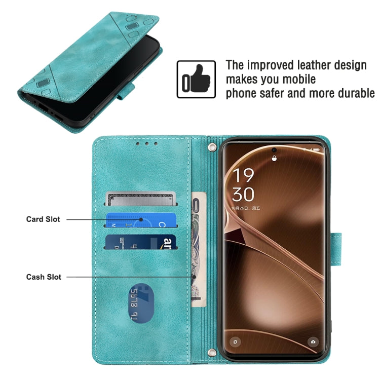 For OPPO Find X6 Pro Skin-feel Embossed Leather Phone Case
