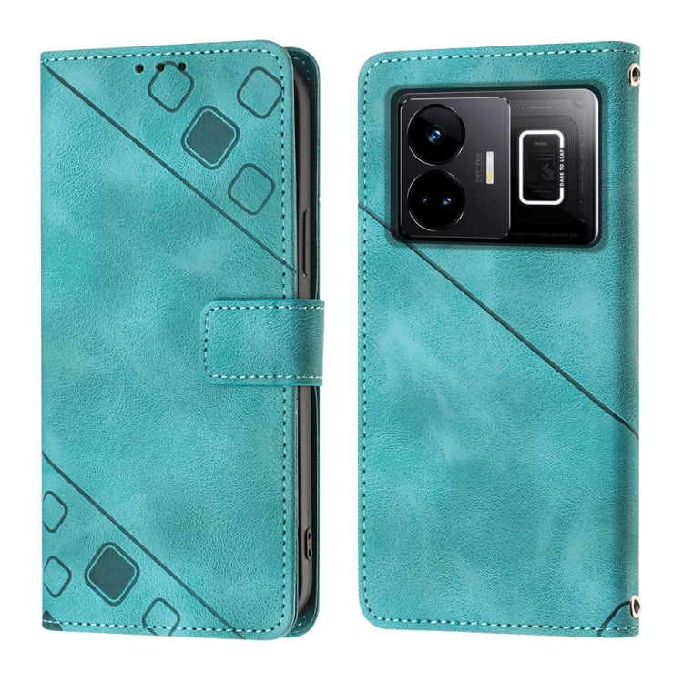 For Realme GT Neo 5 5G / GT3 Skin-feel Embossed Leather Phone Case