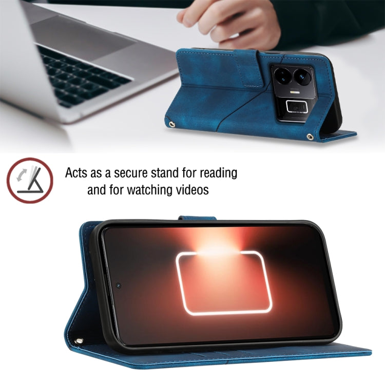 For Realme GT Neo 5 5G / GT3 Skin-feel Embossed Leather Phone Case