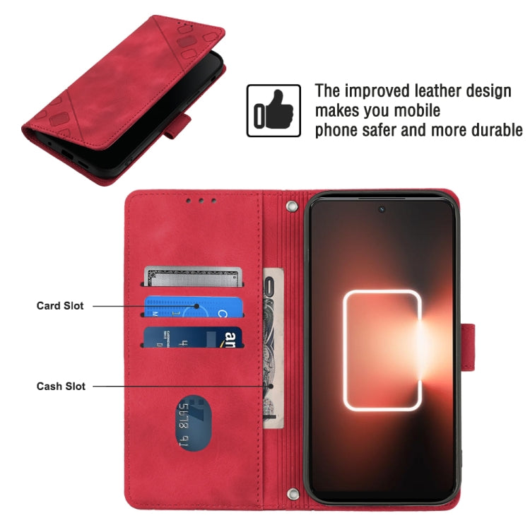 For Realme GT Neo 5 5G / GT3 Skin-feel Embossed Leather Phone Case