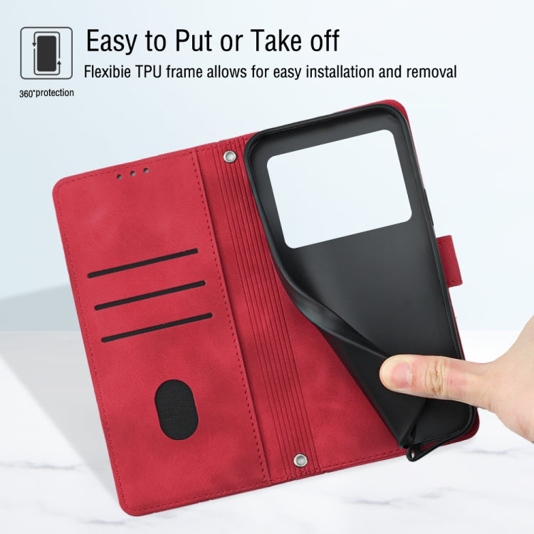 For Realme GT Neo 5 5G / GT3 Skin-feel Embossed Leather Phone Case