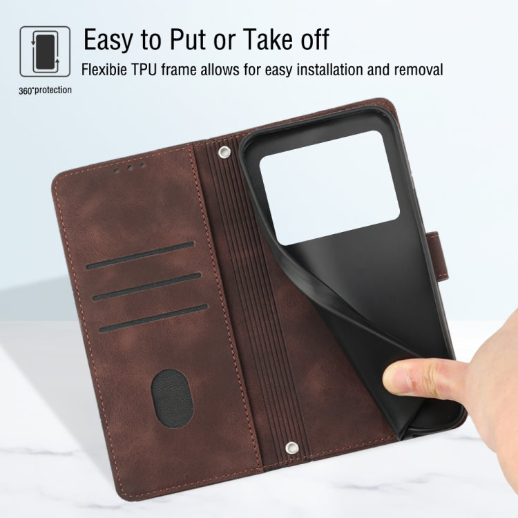 For Realme GT Neo 5 5G / GT3 Skin-feel Embossed Leather Phone Case