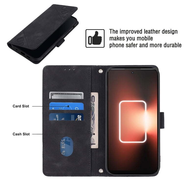 For Realme GT Neo 5 5G / GT3 Skin-feel Embossed Leather Phone Case