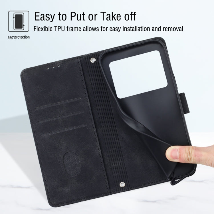 For Realme GT Neo 5 5G / GT3 Skin-feel Embossed Leather Phone Case