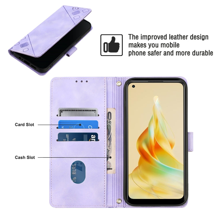 For OPPO Reno8 T 4G Foreign Skin-feel Embossed Leather Phone Case