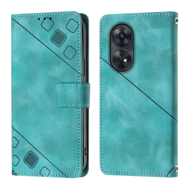 For OPPO Reno8 T 4G Foreign Skin-feel Embossed Leather Phone Case
