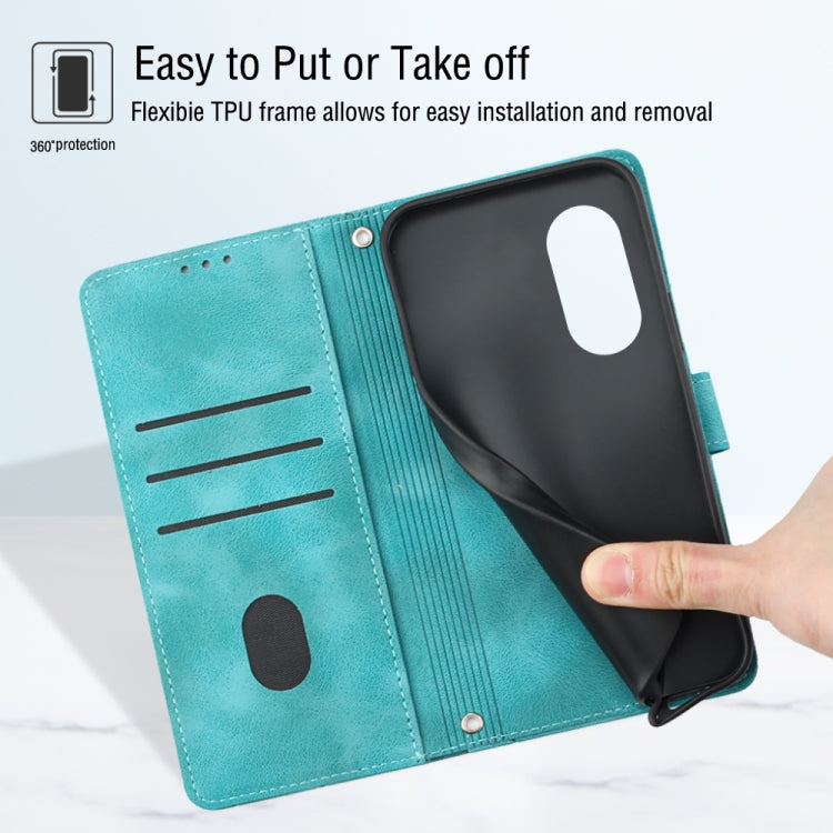 For OPPO Reno8 T 4G Foreign Skin-feel Embossed Leather Phone Case