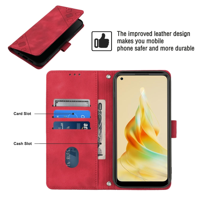 For OPPO Reno8 T 4G Foreign Skin-feel Embossed Leather Phone Case