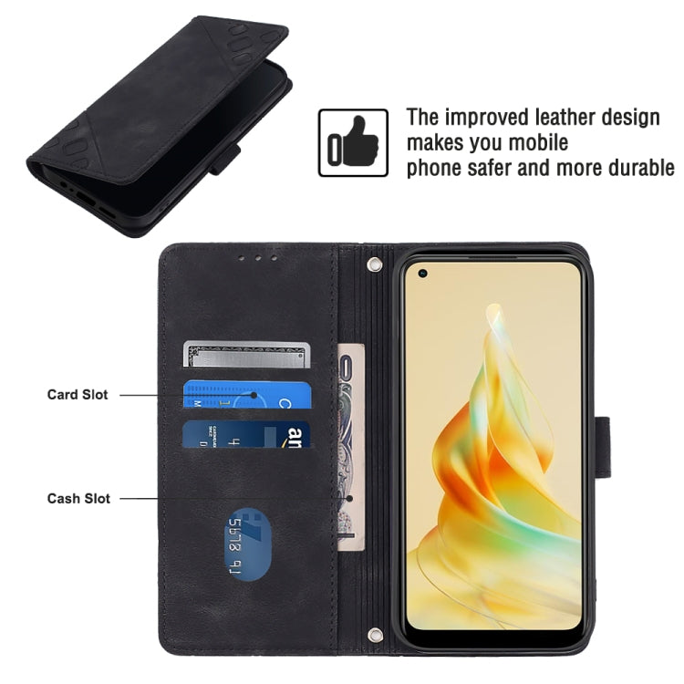 For OPPO Reno8 T 4G Foreign Skin-feel Embossed Leather Phone Case