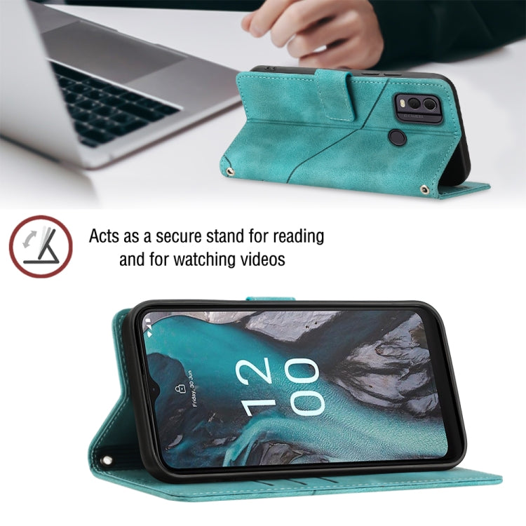 For Nokia C22 Skin-feel Embossed Leather Phone Case