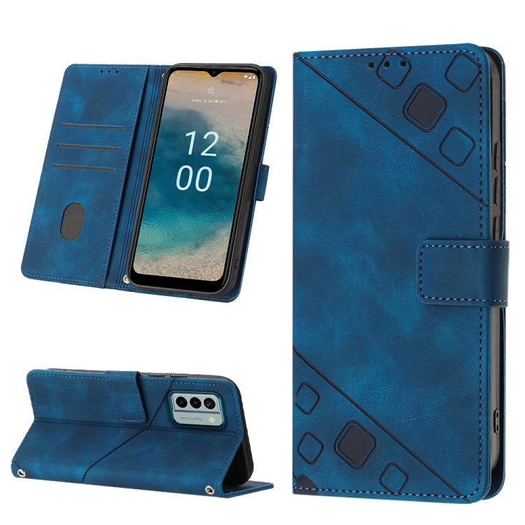 For Nokia G22 Skin-feel Embossed Leather Phone Case