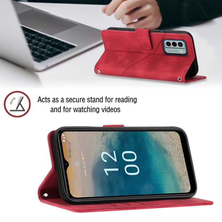 For Nokia G22 Skin-feel Embossed Leather Phone Case