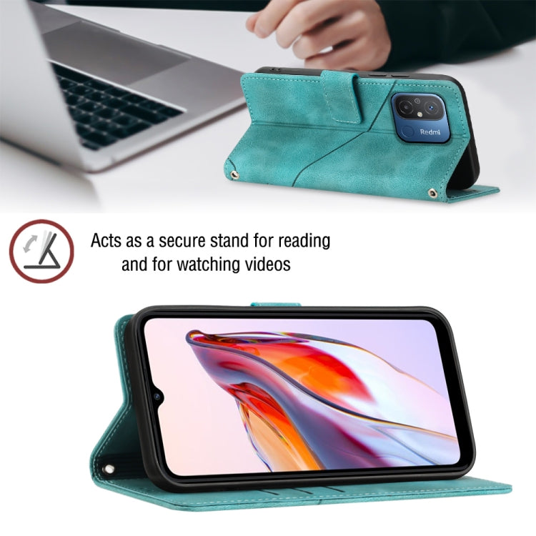 For Xiaomi Poco C55 / Redmi 12C / 11A Skin-feel Embossed Leather Phone Case