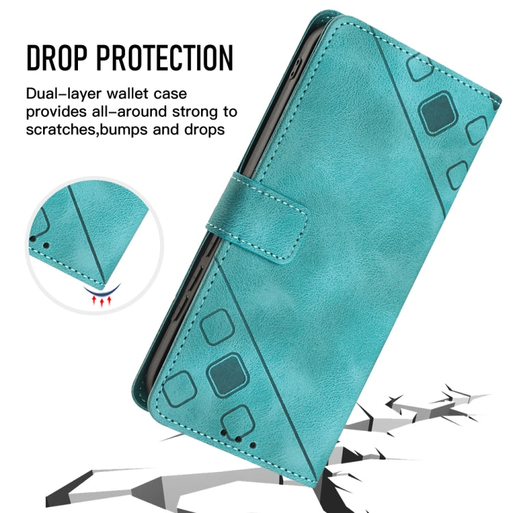 For Xiaomi Poco C55 / Redmi 12C / 11A Skin-feel Embossed Leather Phone Case